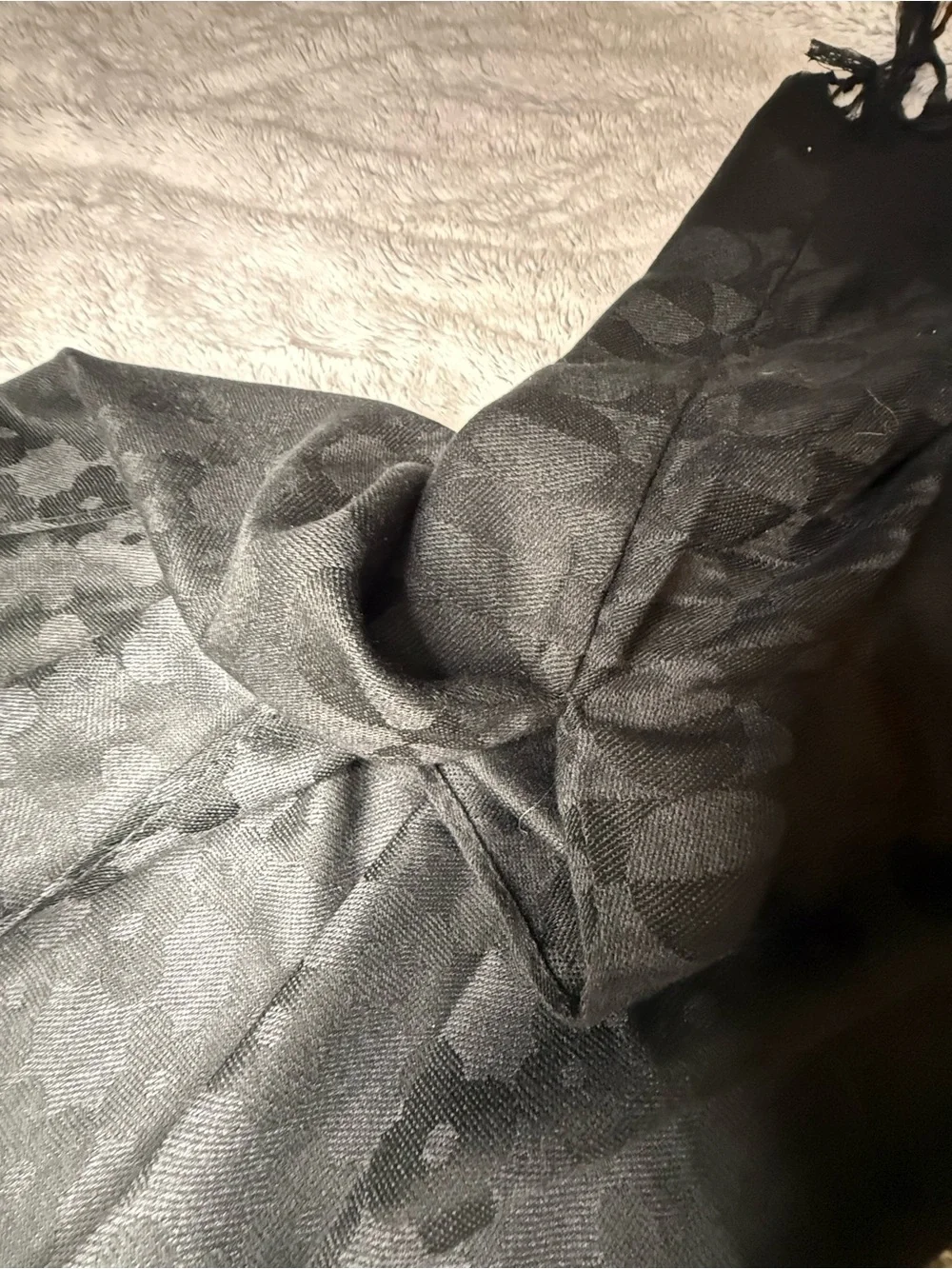 Black Scarf Shawl